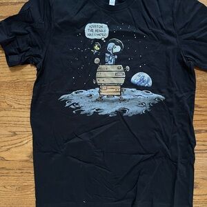 Snoopy—Bella Canvas Classic Black T-Shirt